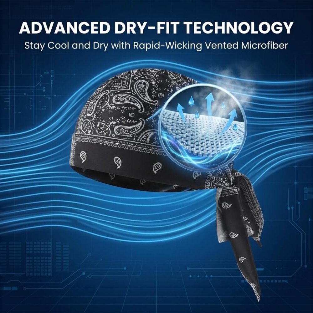 1-5pcs Cooling Skull Cap Helme - đánh giá và giá Running Gear Hat