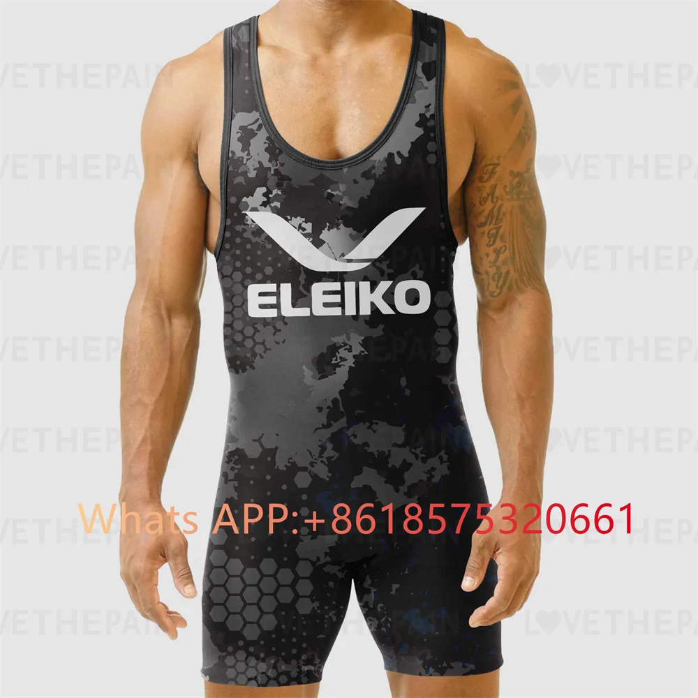 ELEIKO Mens Wrestling Singlet  - đánh giá và giá Running Gear Train