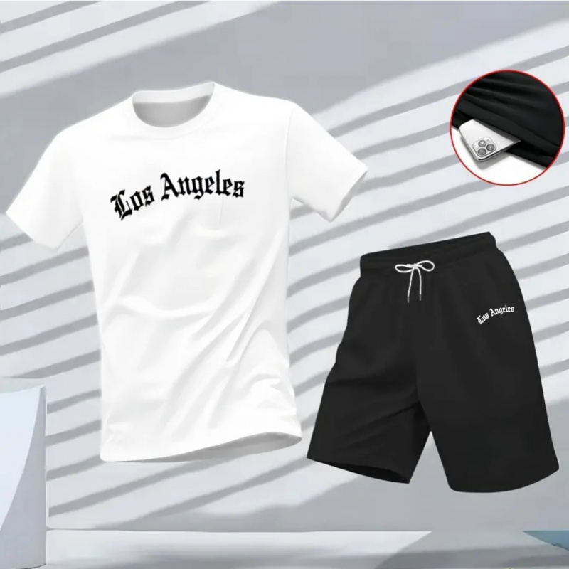 Men's Los Angeles Letter Print - đánh giá và giá Running Gear For Men