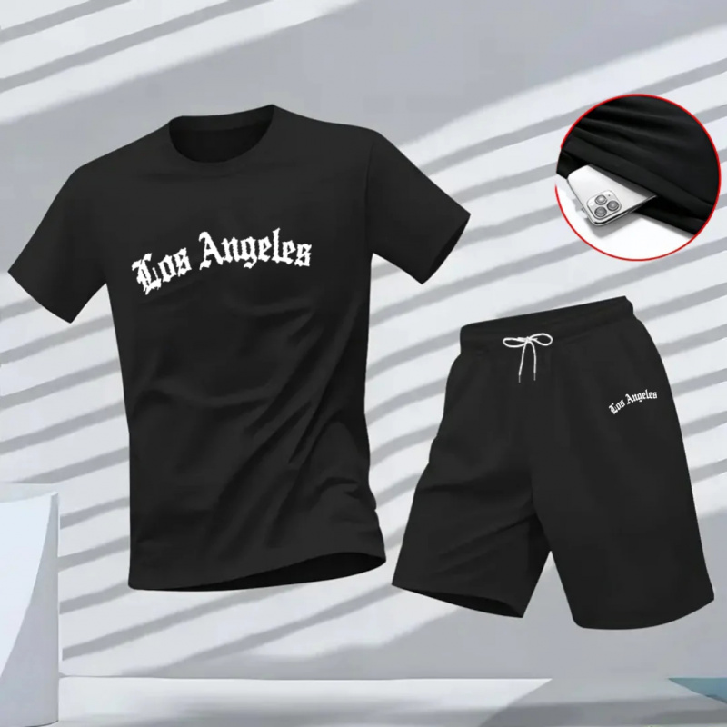 Men's Los Angeles Letter Print - đánh giá và giá Running Gear For Men