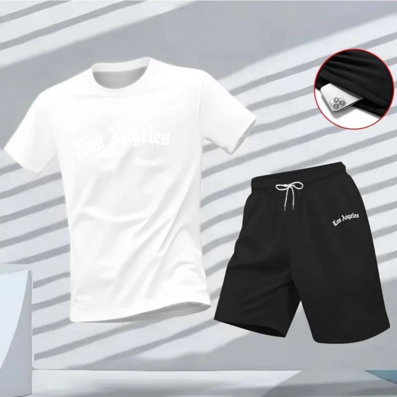 Men's Los Angeles Letter Print - đánh giá và giá Running Gear For Men
