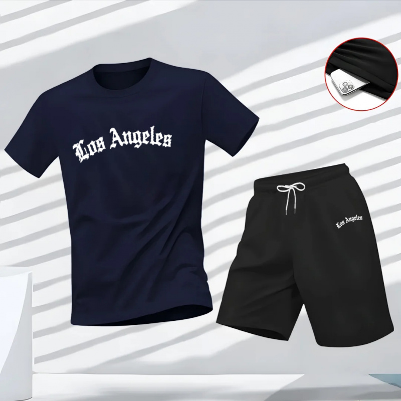 Men's Los Angeles Letter Print - đánh giá và giá Running Gear For Men