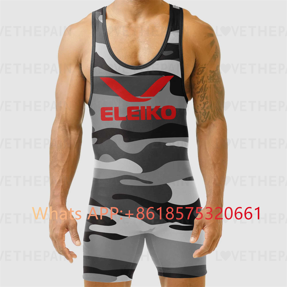 ELEIKO Mens Wrestling Singlet  - đánh giá và giá Running Gear Train